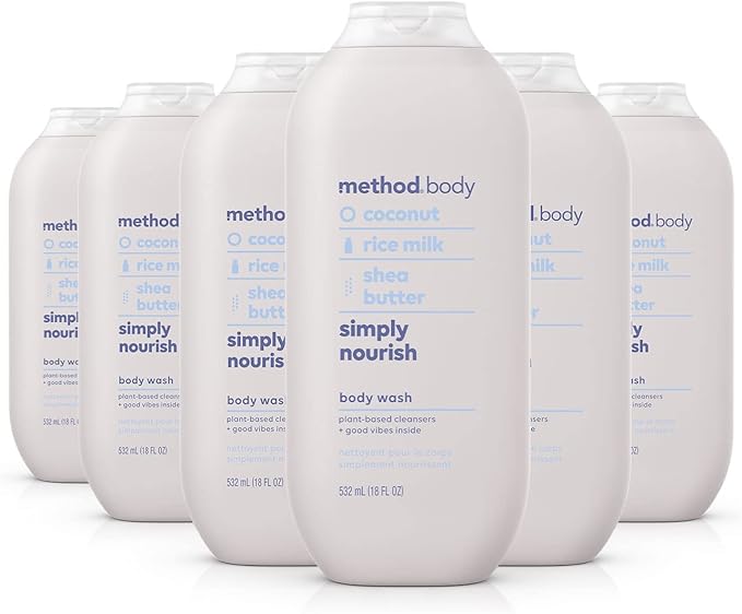 Method Body Wash, Simply Nourish, Paraben and Phthalate Free, 18 oz (Pack of 6) - Image 2